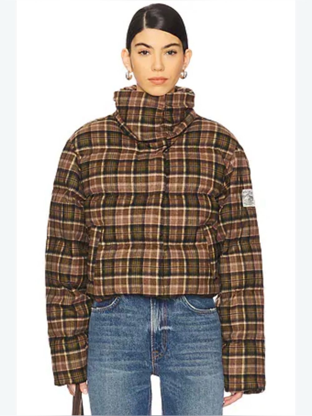 DAIRY BOY JACKET: Cedar Plaid Puffer